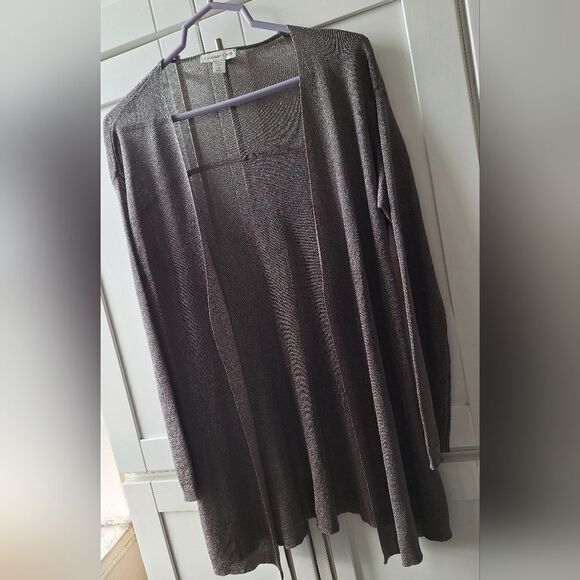 NWT Cold Water Creek M metallic open sweater - Picture 9 of 9